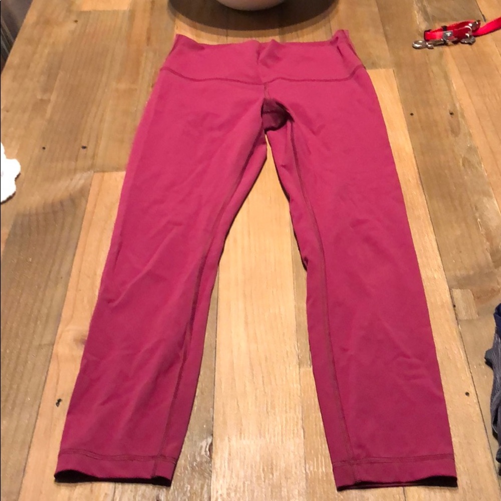 Red luxtreme lululemon leggings